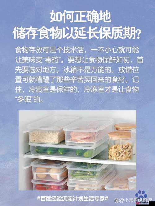 缺氧环境下生存必备，掌握高效冷藏食物技巧以保持食物新鲜度